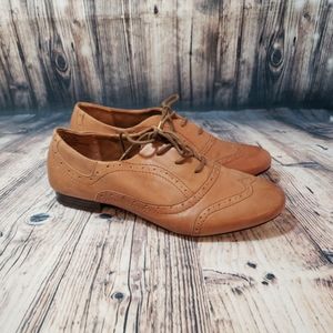 Crown Vintage Leather Wing Tip Oxfords Size 11